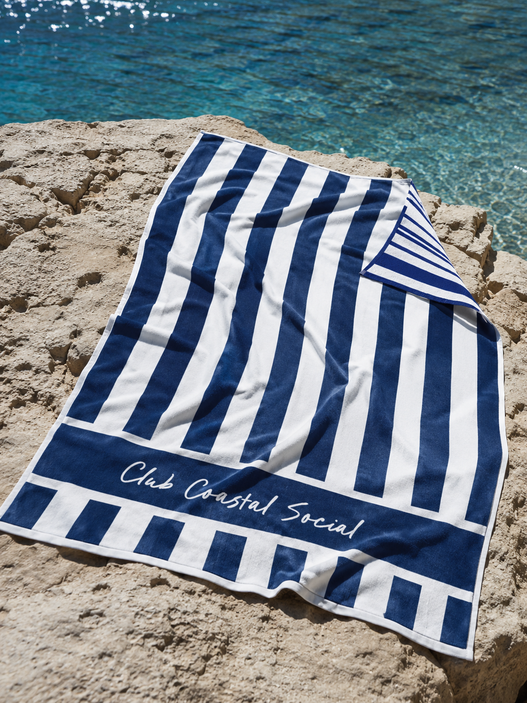 The Coastal Stripe Beach Towel