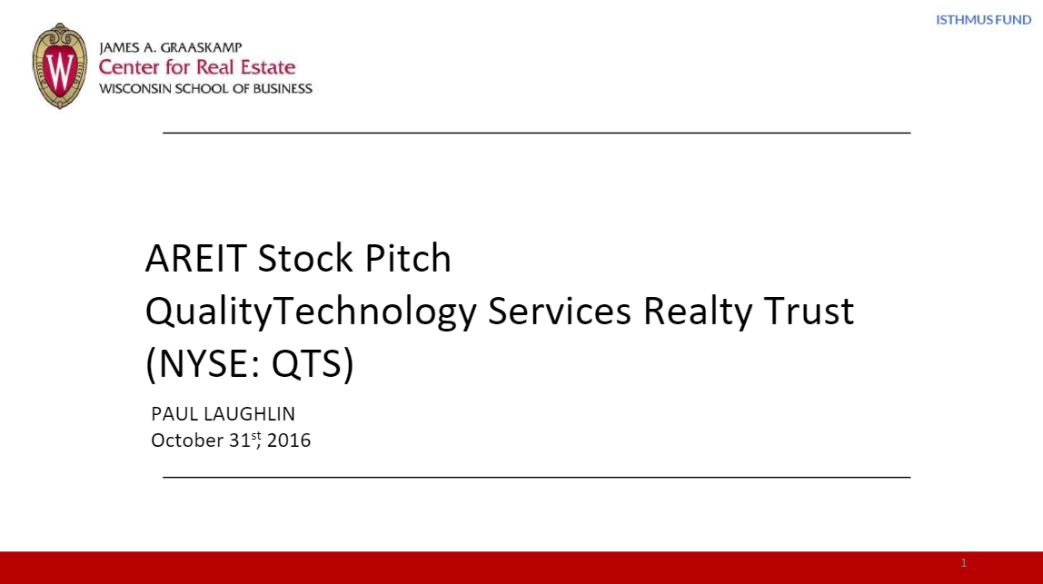 QTS REIT Buyside Recommendation