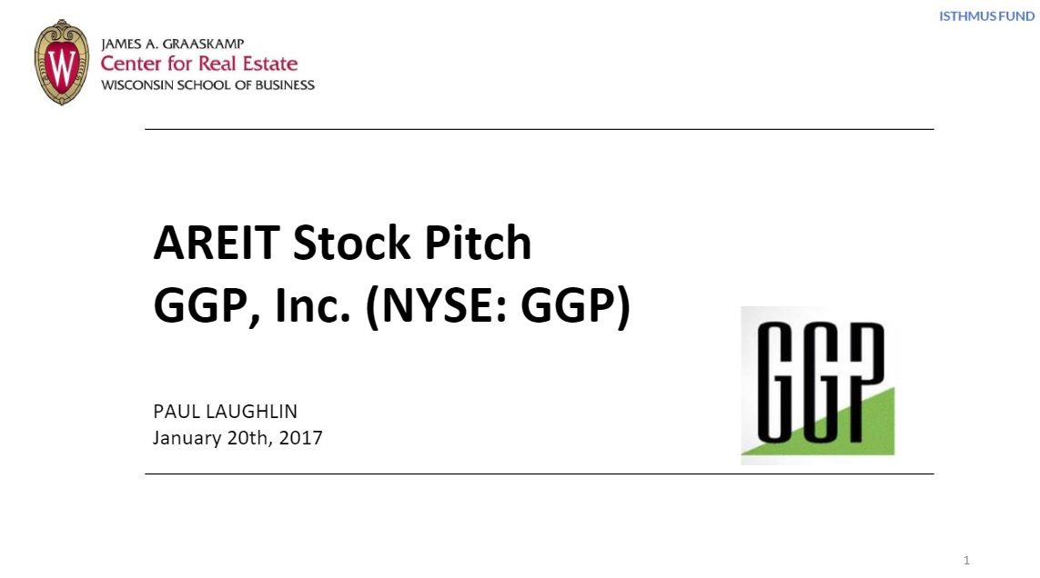 GGP REIT Buyside Recommendation
