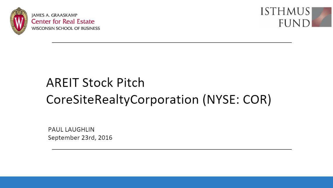 COR REIT Buyside Recommendation