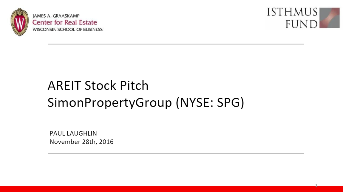 Simon Property Group REIT Investment Recommendation