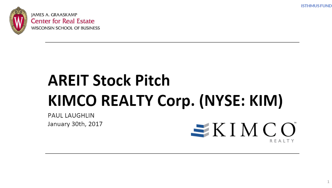 KIMCO REIT Buyside Recommendation