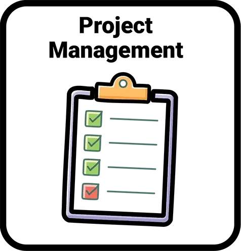 Project Management That Delivers. A color checklist.