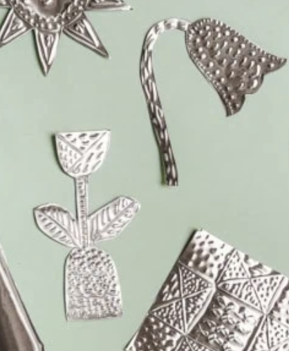 Make a Tin-Embossed Flower Garland