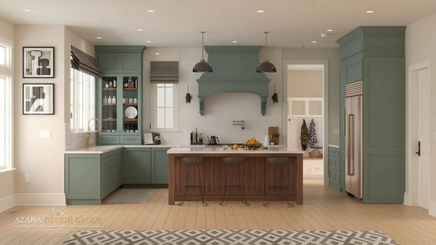 One of our favorite kitchen renovation designs 🟦🟫👨&zwj;🍳✨️