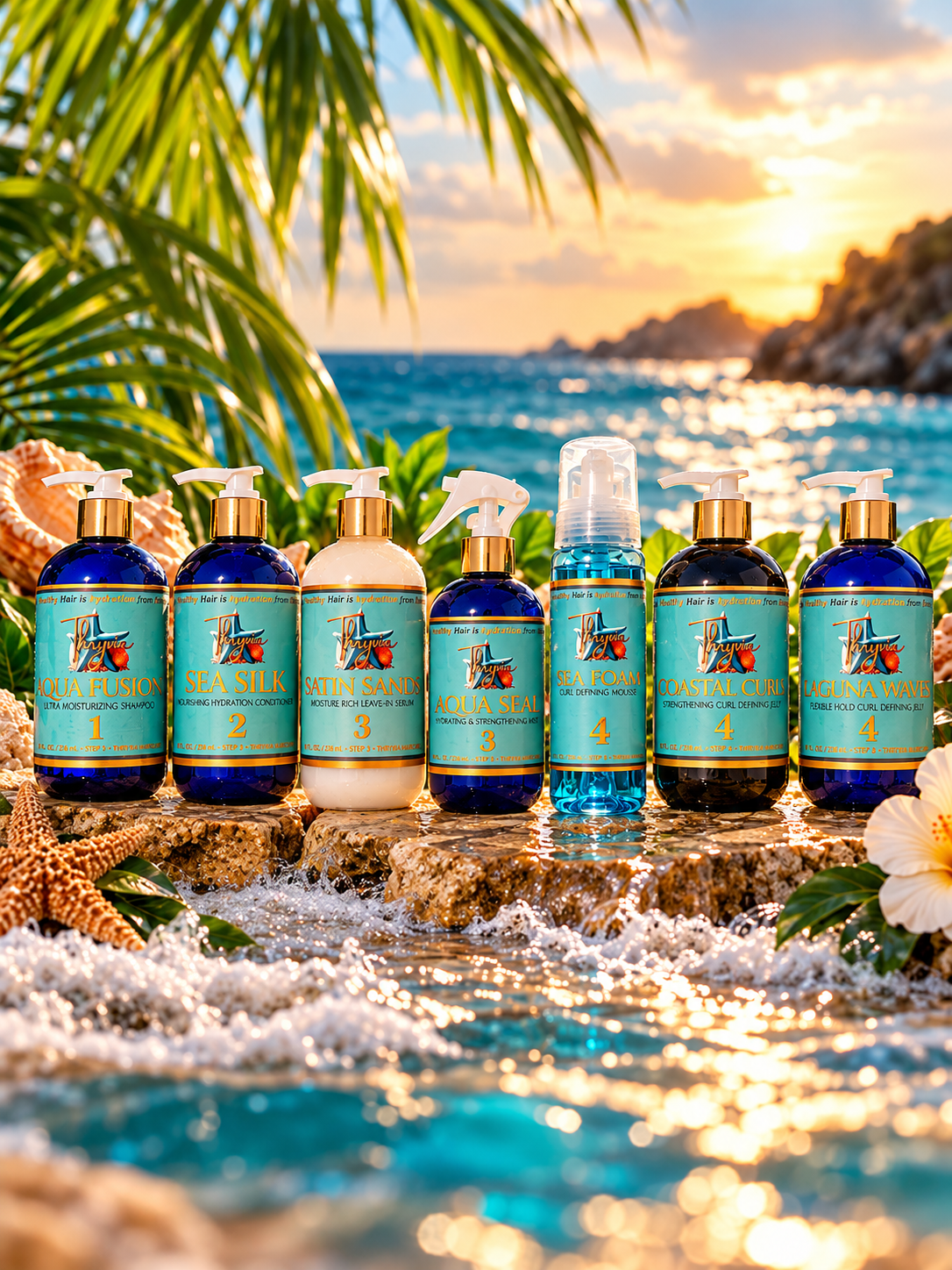 Sea Change Bundle – Natural Hair Care 5-Step System