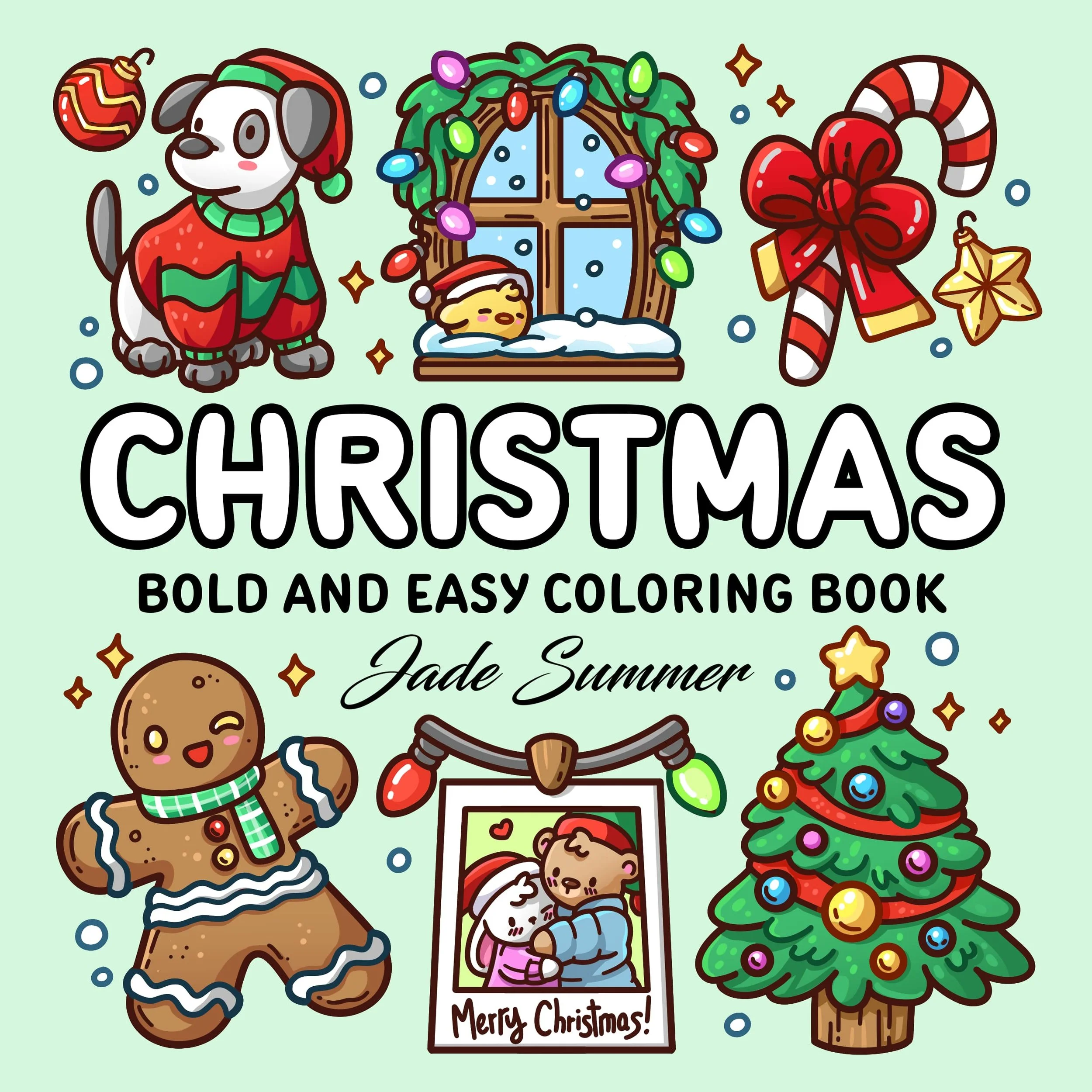 Christmas Bold and Easy Coloring Book