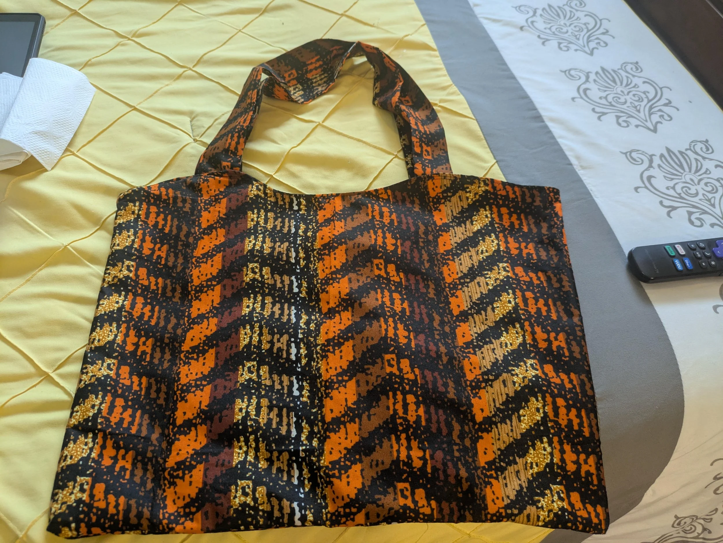 Vibrant Medium Print Tote Bag