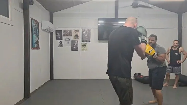 Coach Daniel and the guys putting in work!