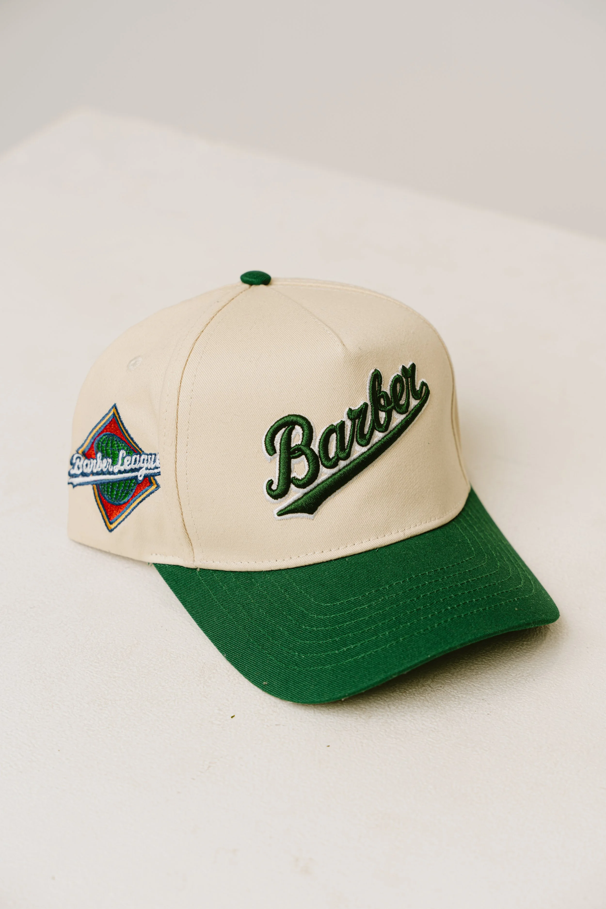 Cream & Green Snapback