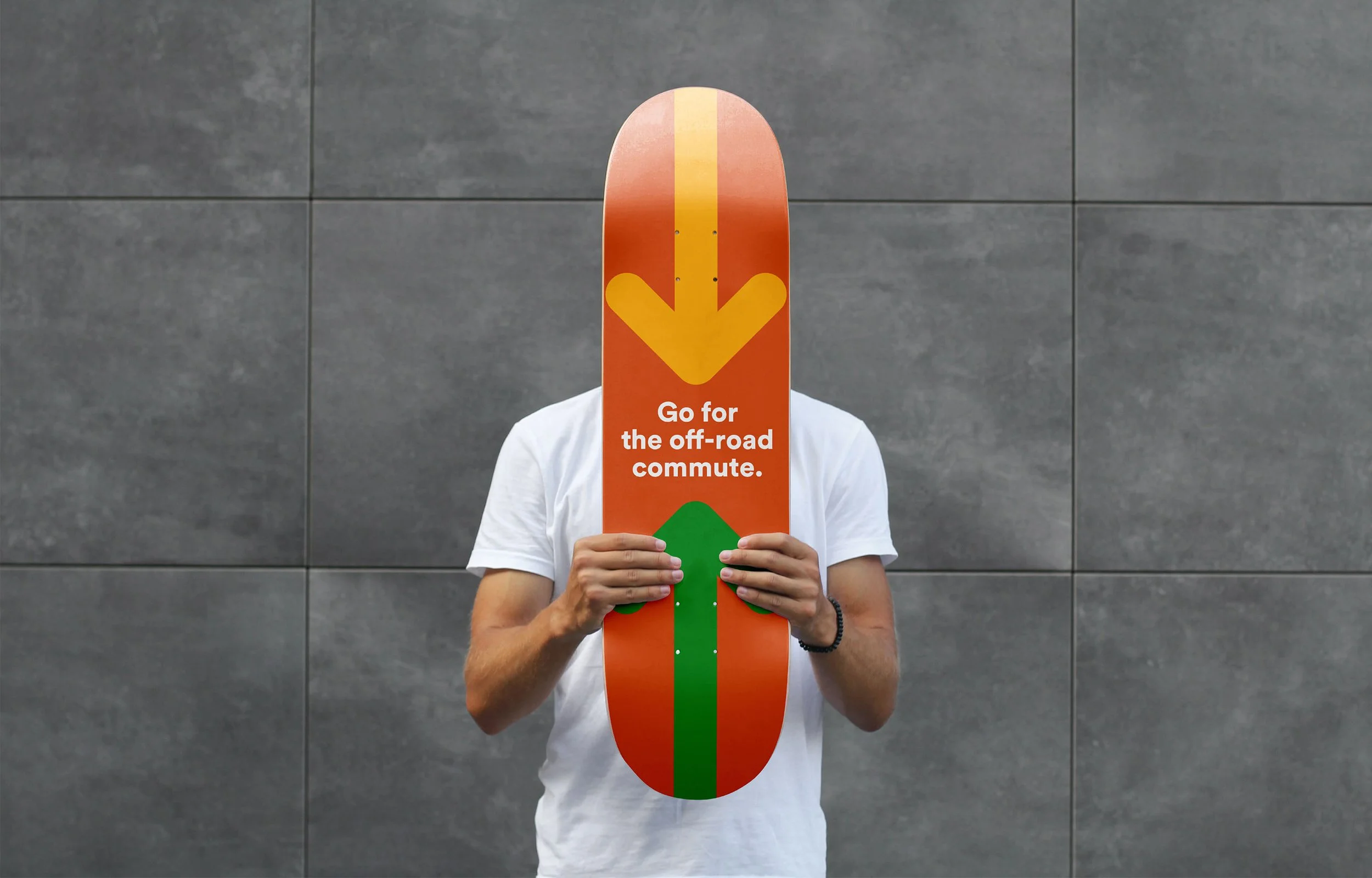 Go Dairy skateboard wrap.