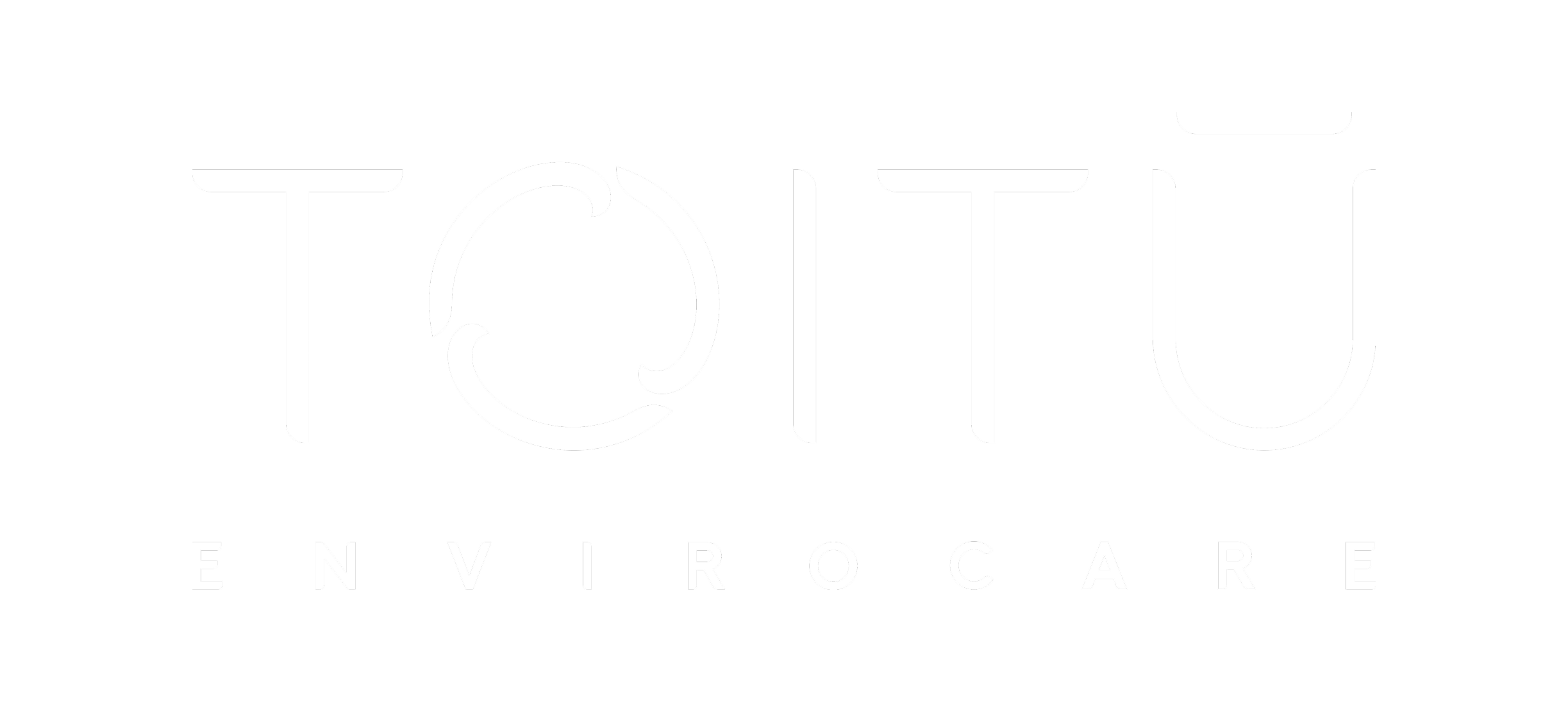 Logotype of TOTO Environment in white text on a black background with stylized letter T.