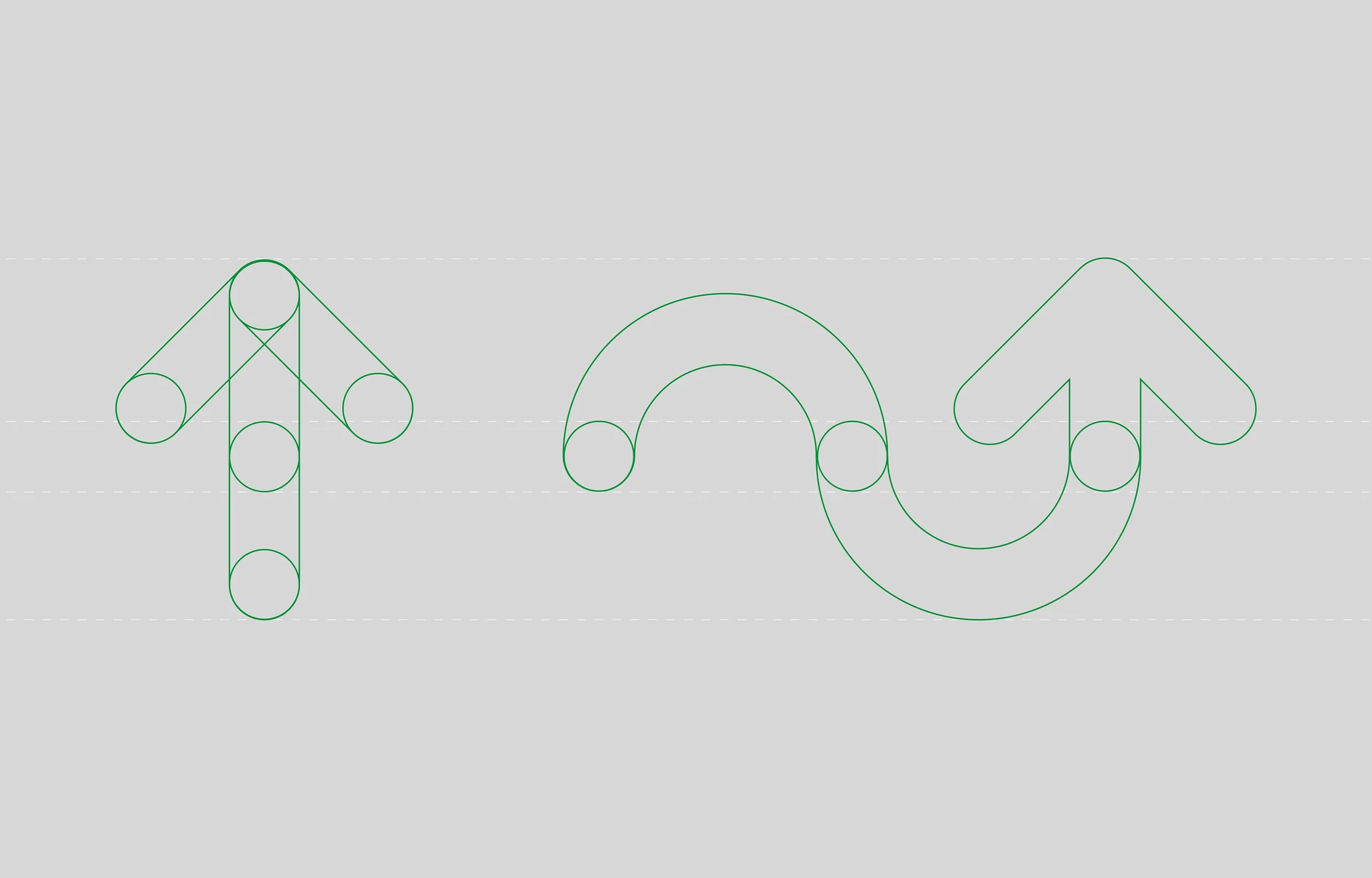 Go Dairy arrow illustration workings.