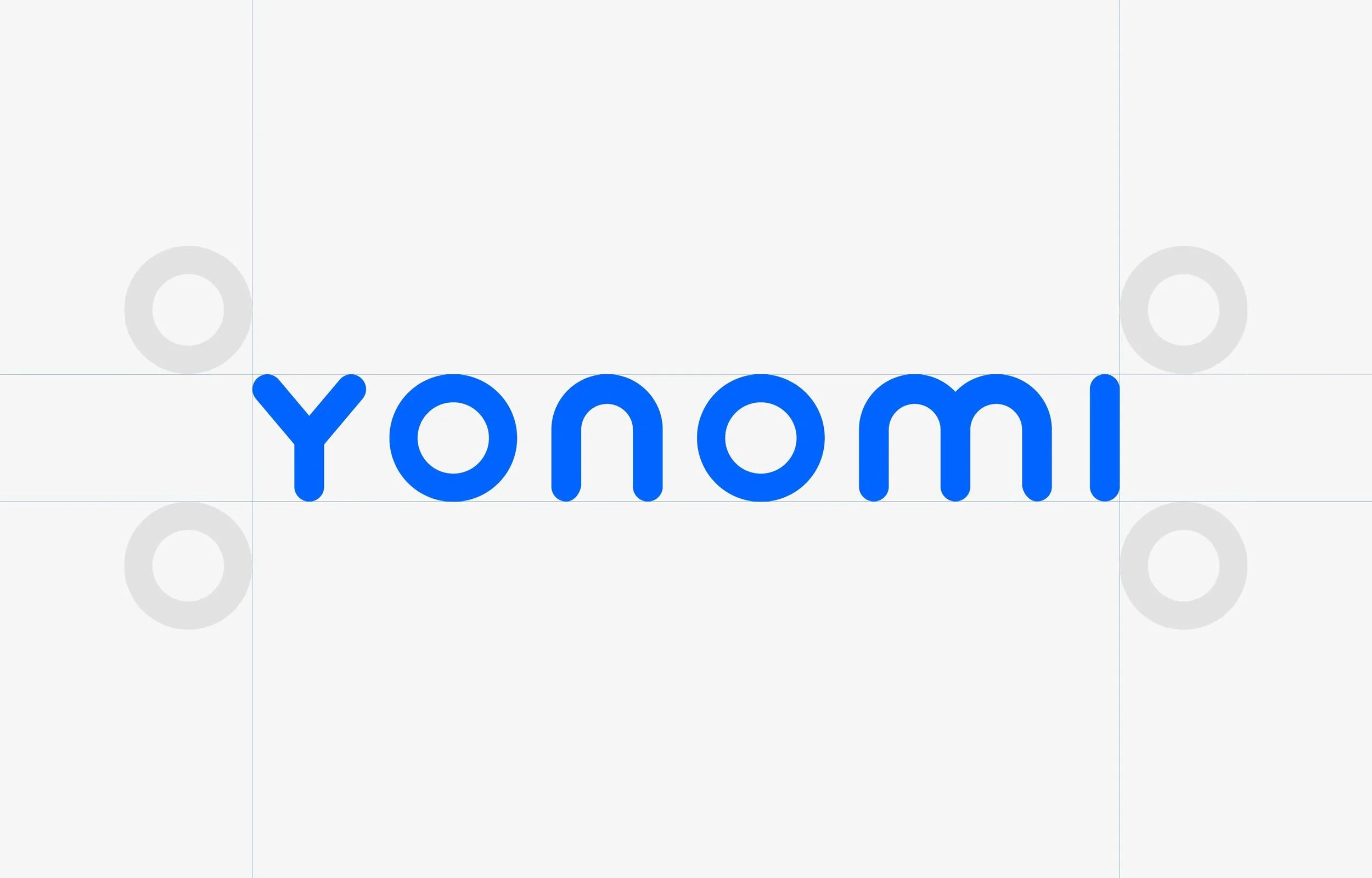 The word "Yonomi" in blue, bold lowercase letters on a white background.