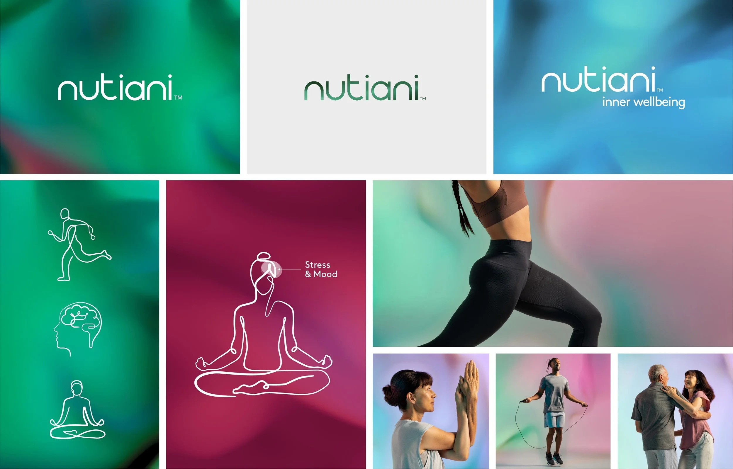 Visual overview of Nutiani brand assets