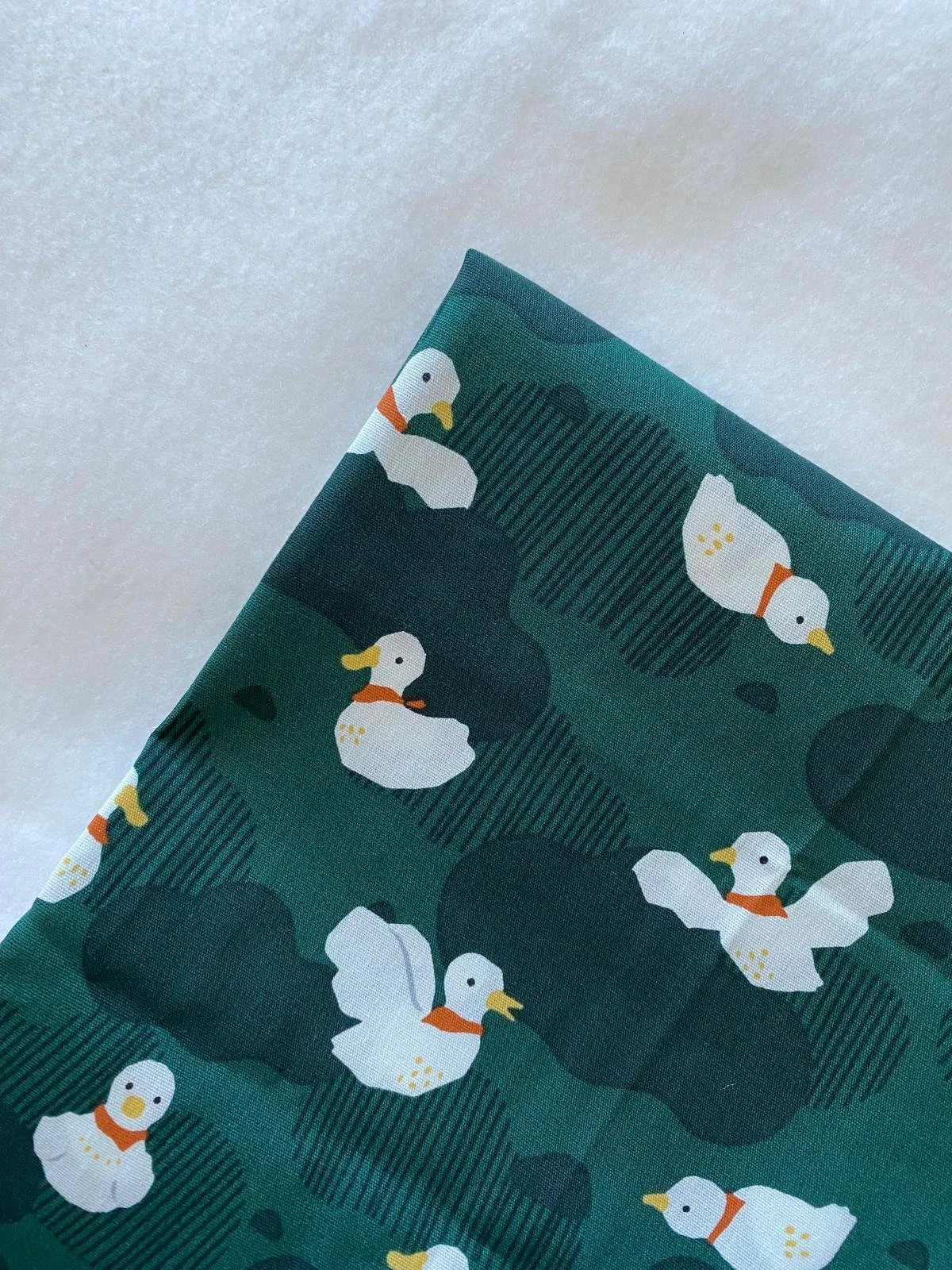 綠色鴨 Green Duck -棉布 cotton