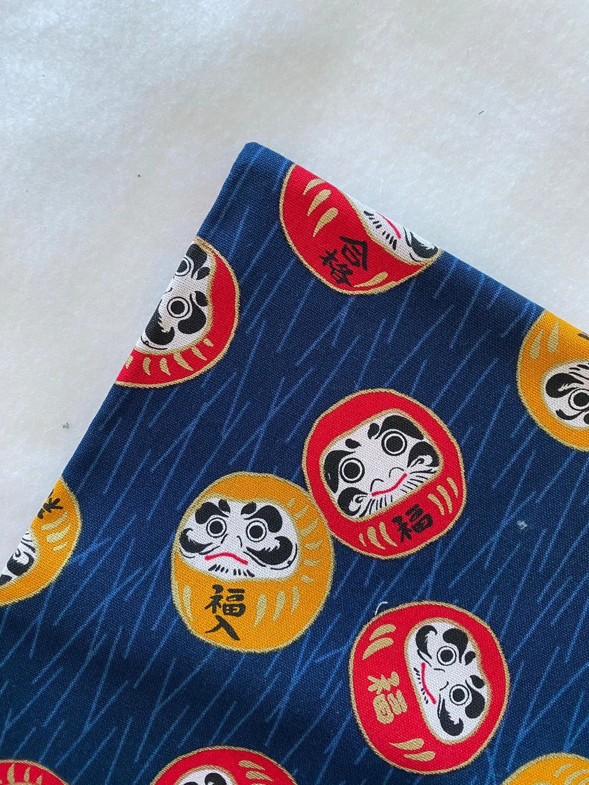 橙紅達摩 Orange Red Daruma -棉布 cotton