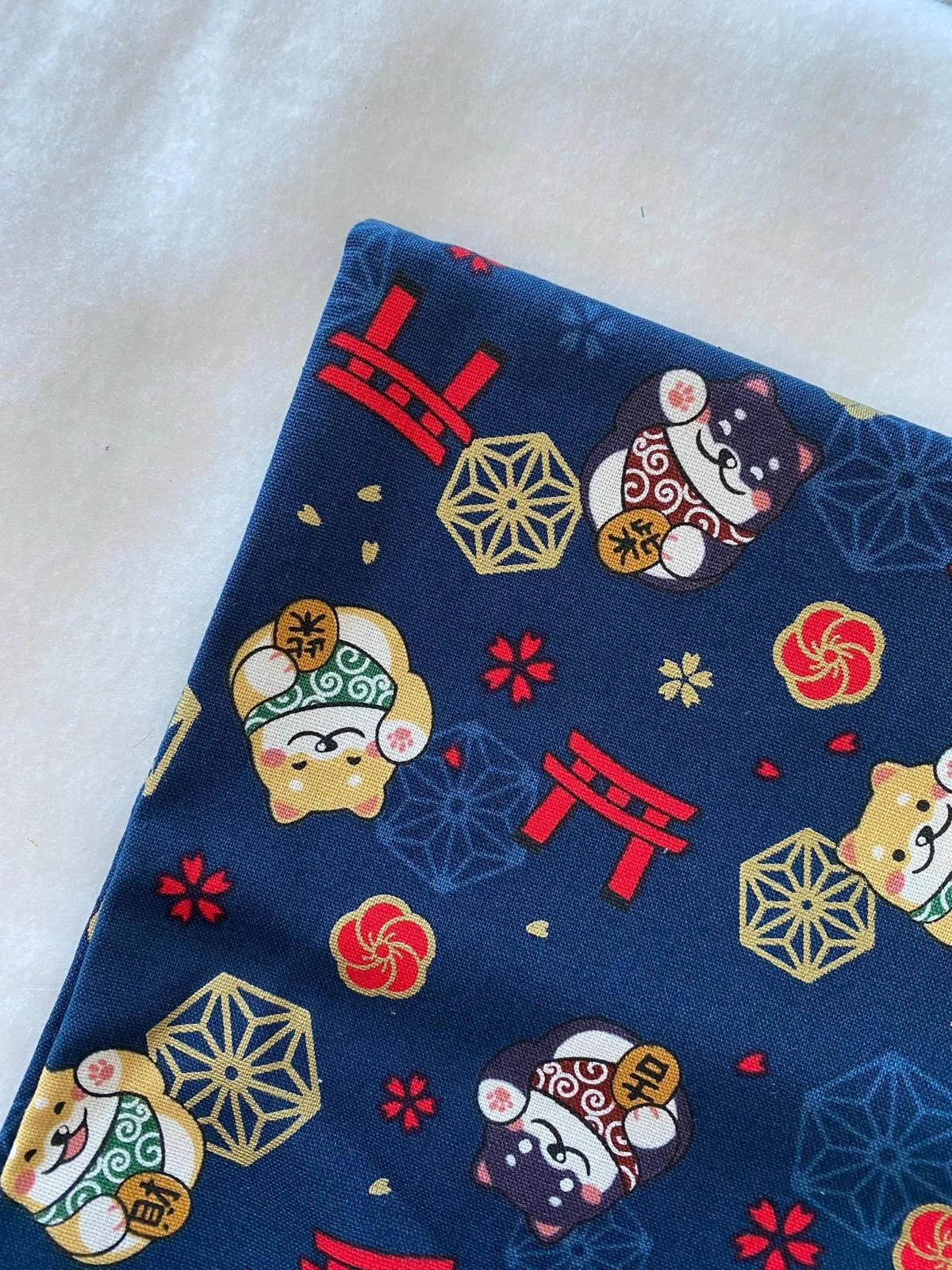 招財柴犬 Lucky Shiba Inu -棉布 cotton