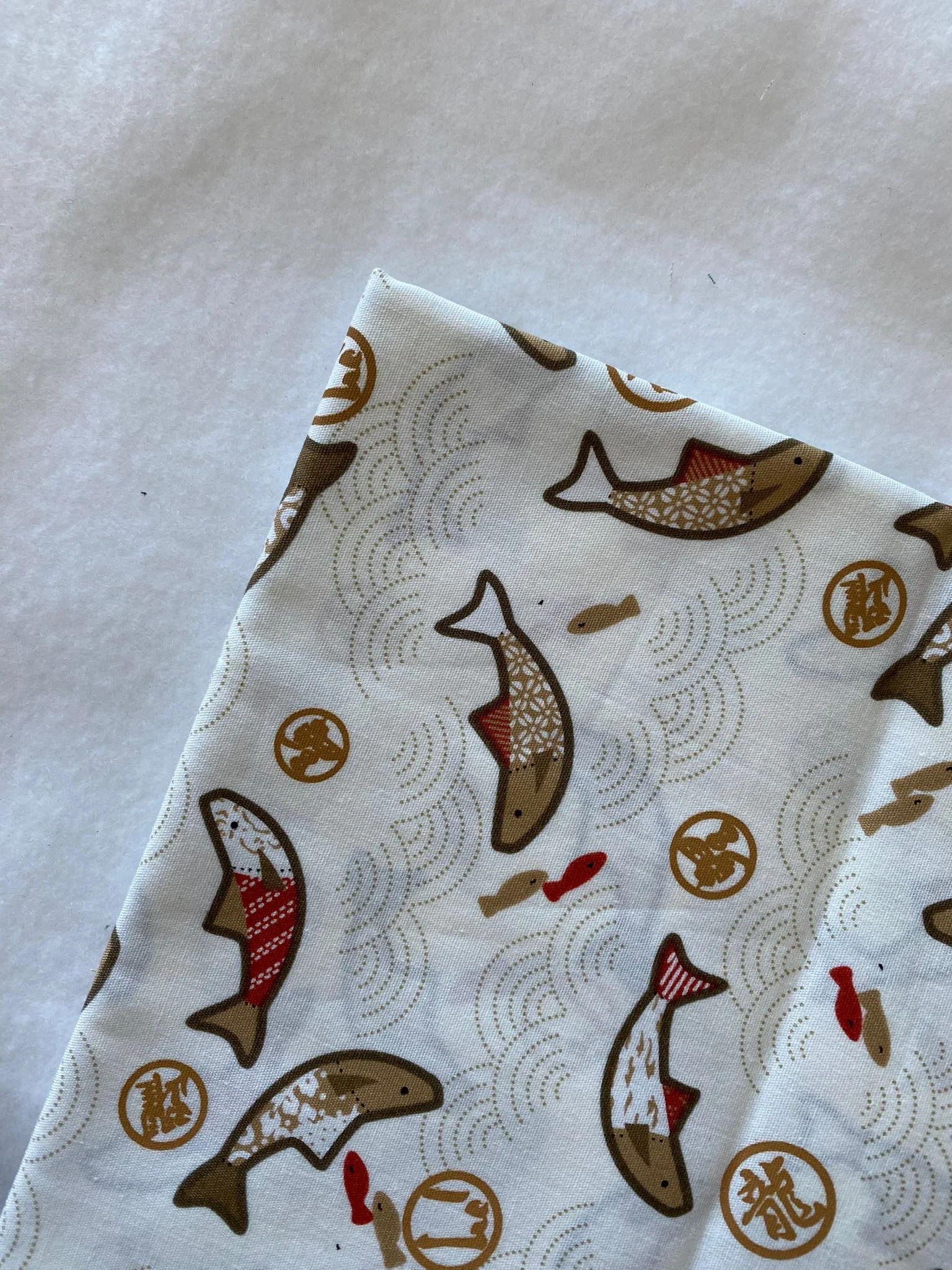 魚躍龍門 Fish -棉布 cotton