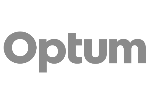Optum logo in black and gray colors.