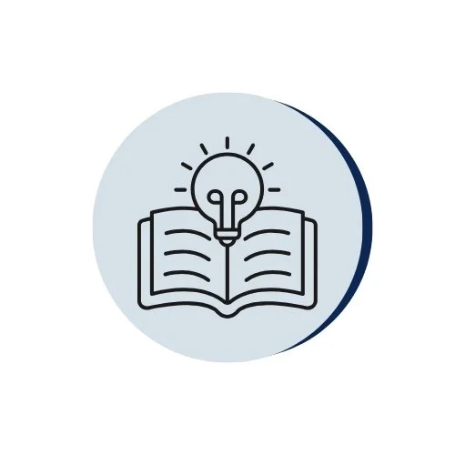 Book with ligh bulb, representing best regulatory training for research and development teams and board.