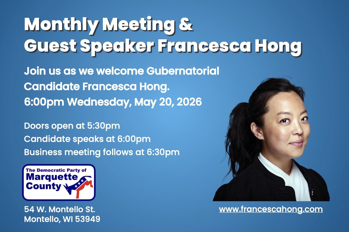Monthly Meeting &amp; Candidate Speaker Francesca Hong