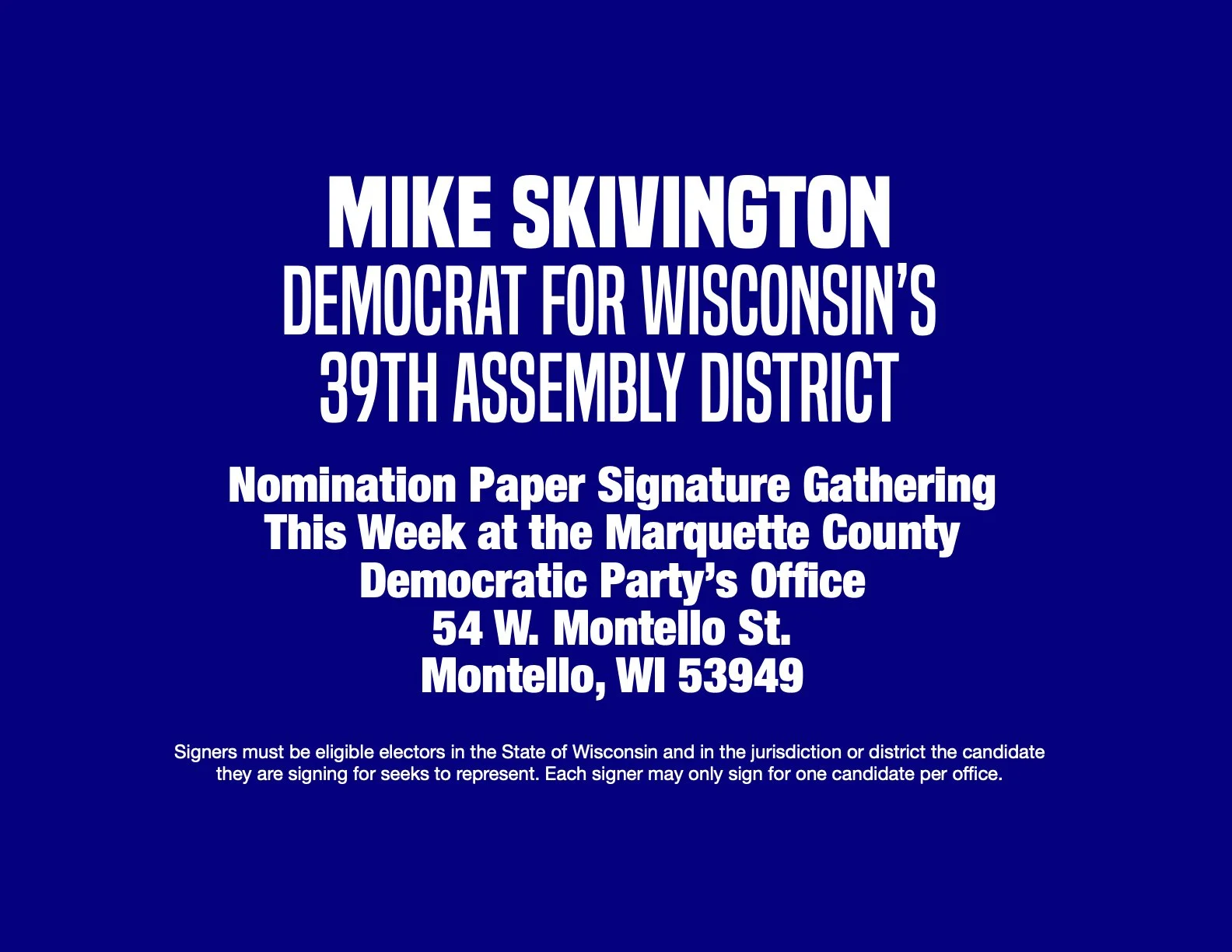 Signature Gathering