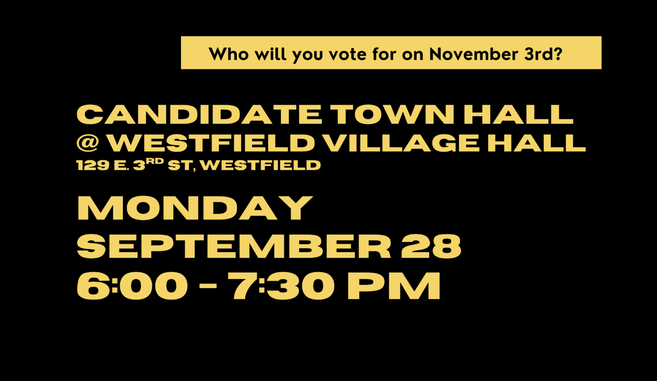 Candidate Town Hall