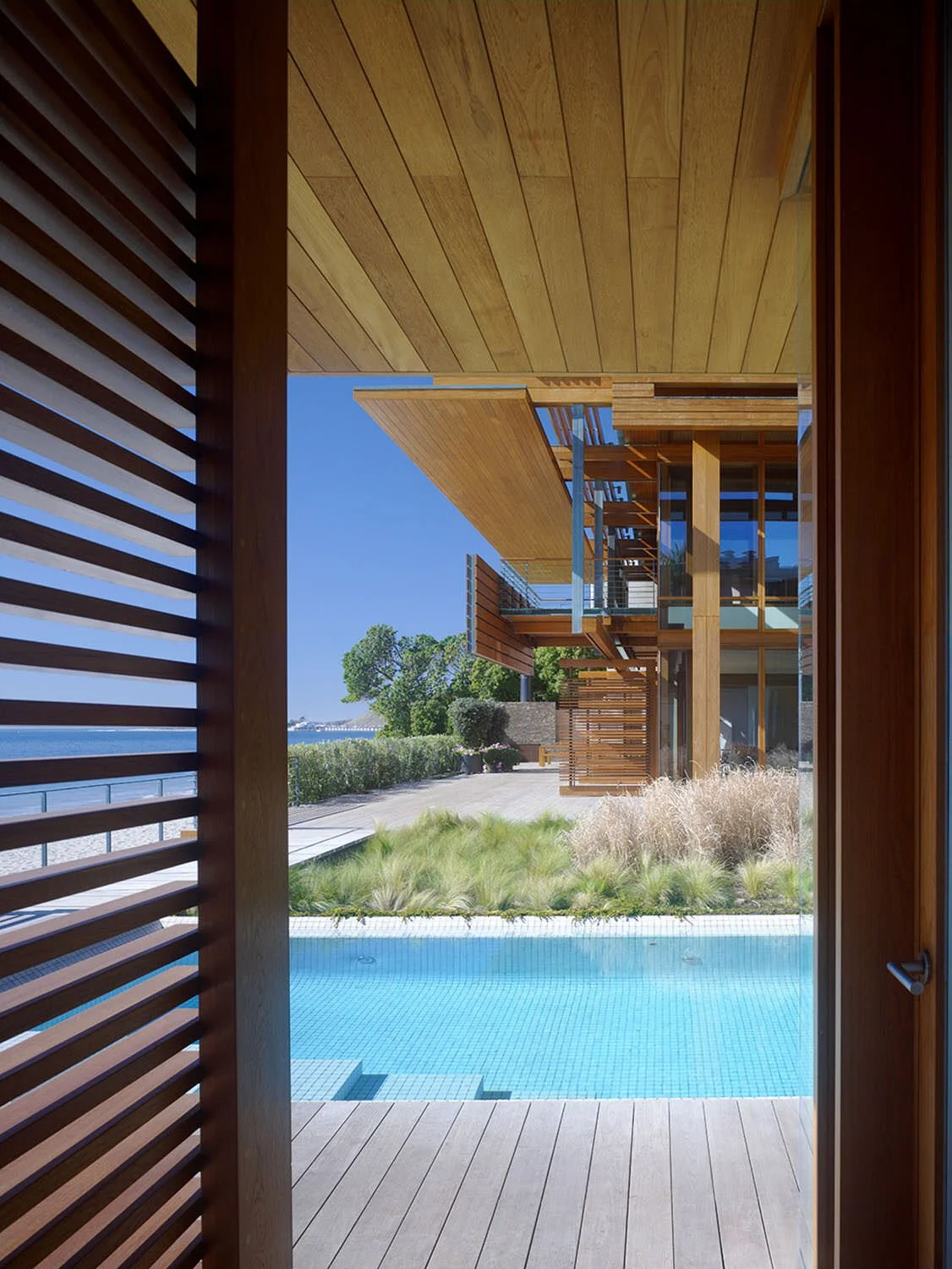 Renovation with mahogany louvers