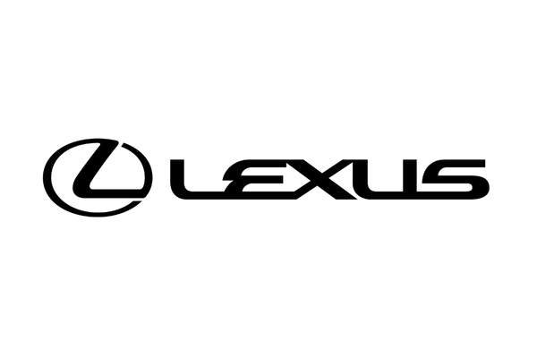 Lexus logo with the brand name in black text