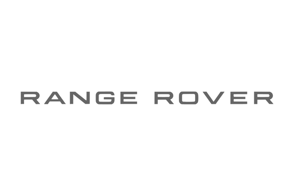 Range Rover logo in black text on white background