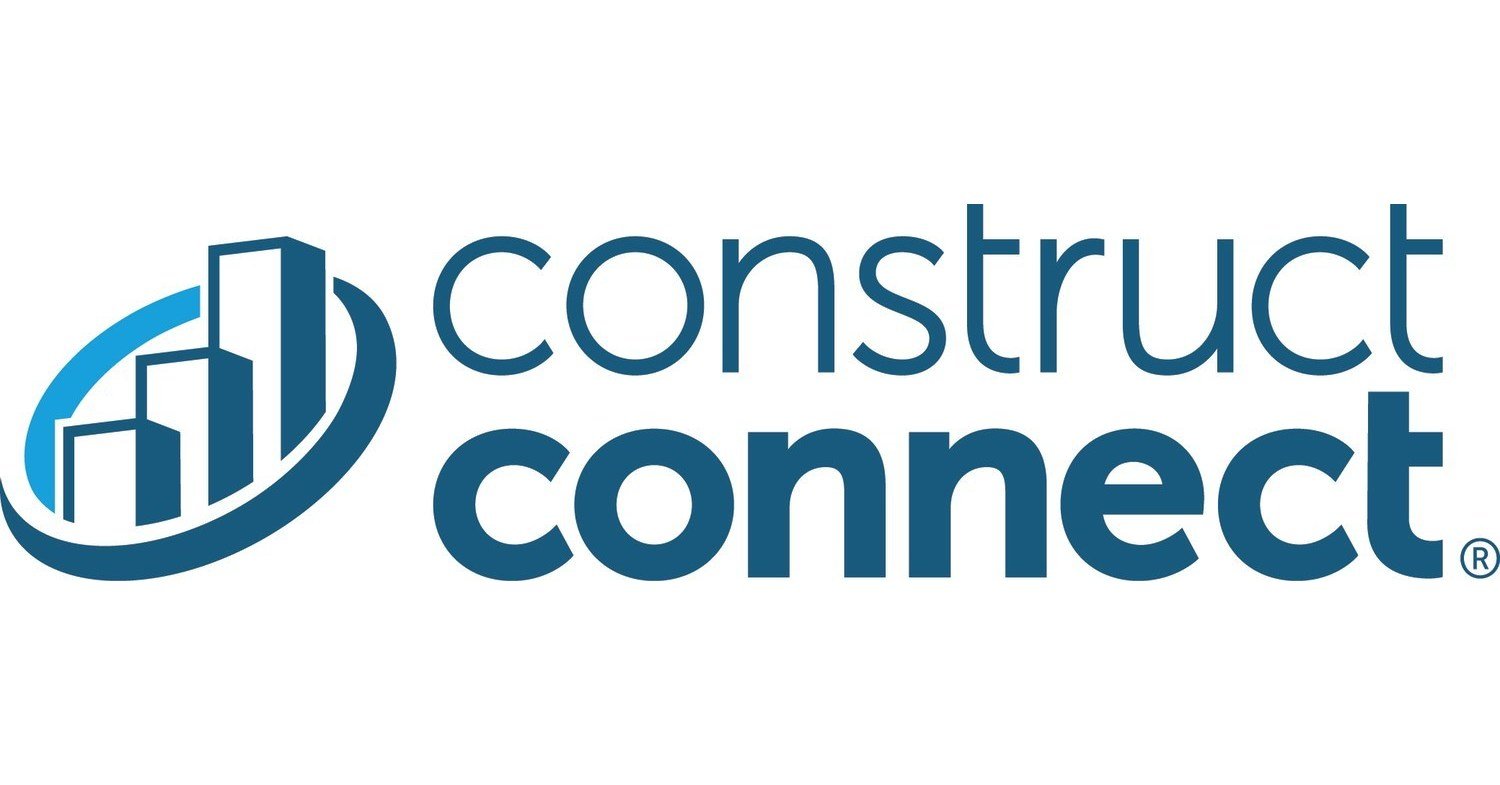 Logo with a stylized bar chart inside a circle and the words 'construct connect' next to it.