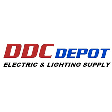 Logo of DDC Depot Electric & Lighting Supply in red and blue text.