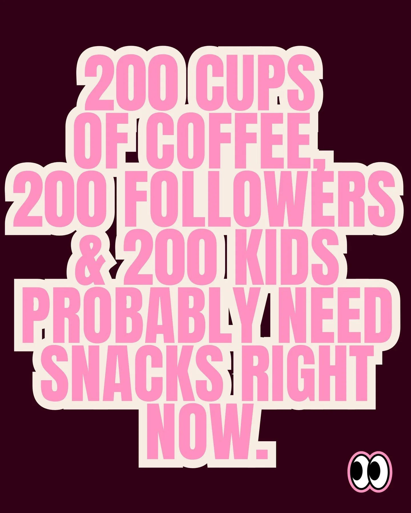 We hit 200 followers which means statistically&hellip;
200 kids probably need snacks right now. 🍏🍪🤸&zwj;♀️

This milestone feels HUGE.
Thank you for being here and joining the Sit Happens fam.
We have big (and slightly chaotic) plans &mdash; and y