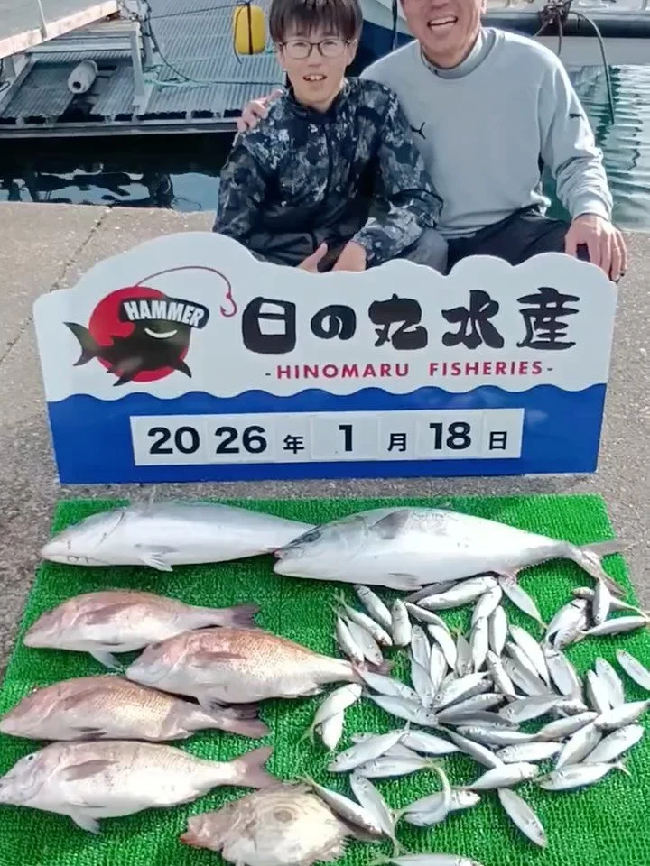 暖かな日が続き、伊勢ブリ活性上がってます✌️一方、タイは渋め💦

外釣りでアジ入れ食いでした笑