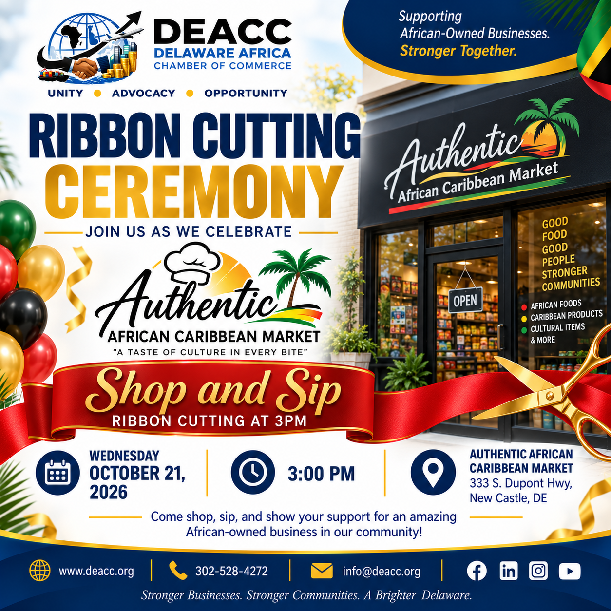 Shop & Sip Ribbon Cutting