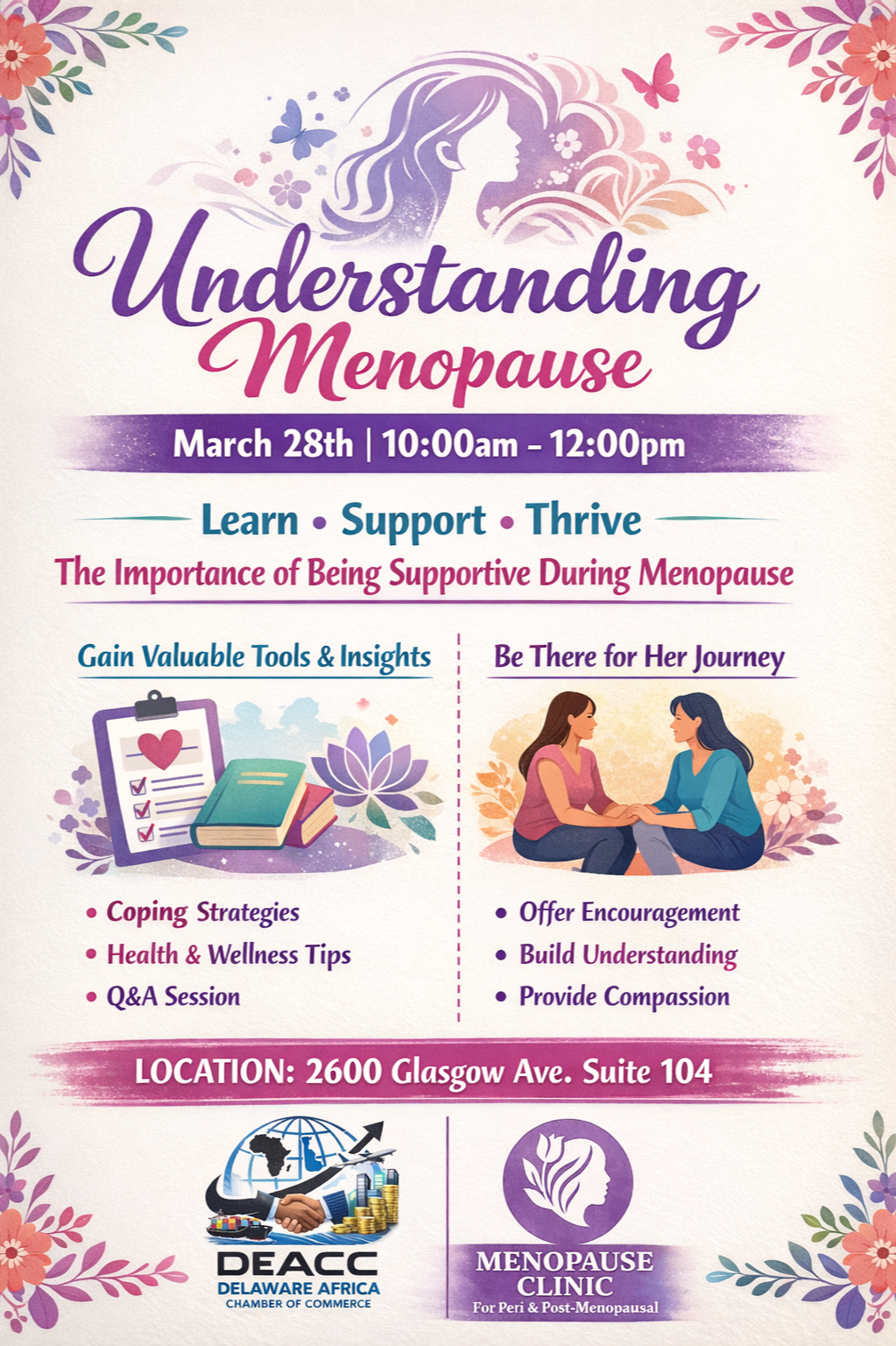 Men are encouraged to attend