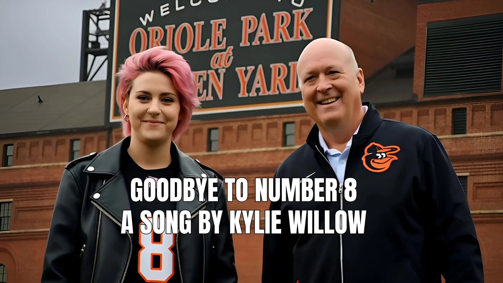 'Goodbye To Number 8' Kylie's dad took her to see (her father's hero) Cal Ripken's final game.
