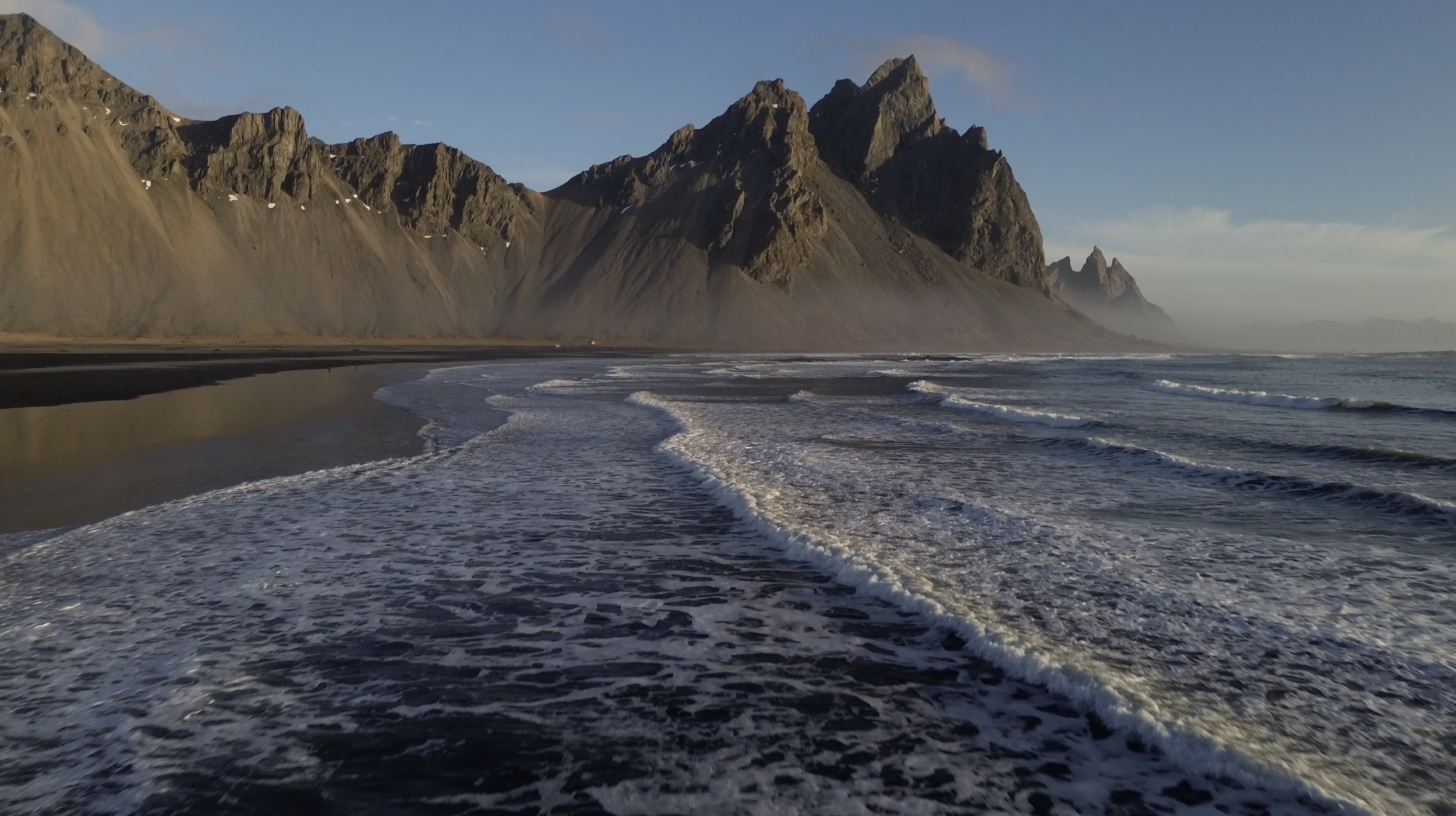 Vestrahorn (Pitch Up) Stock Footage