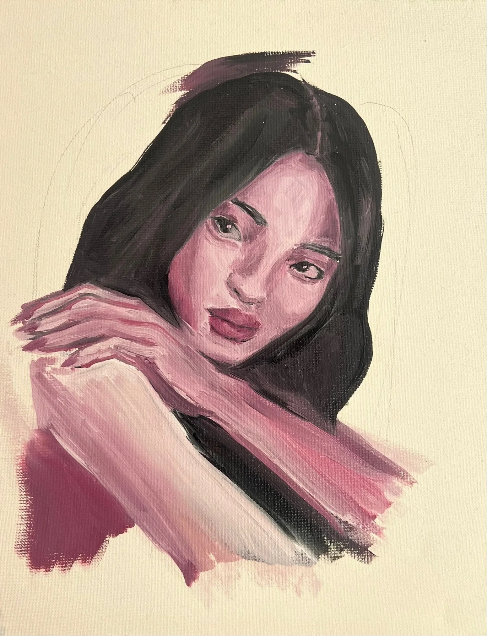 Acrylic on Canvas 14 x 11 (2024)