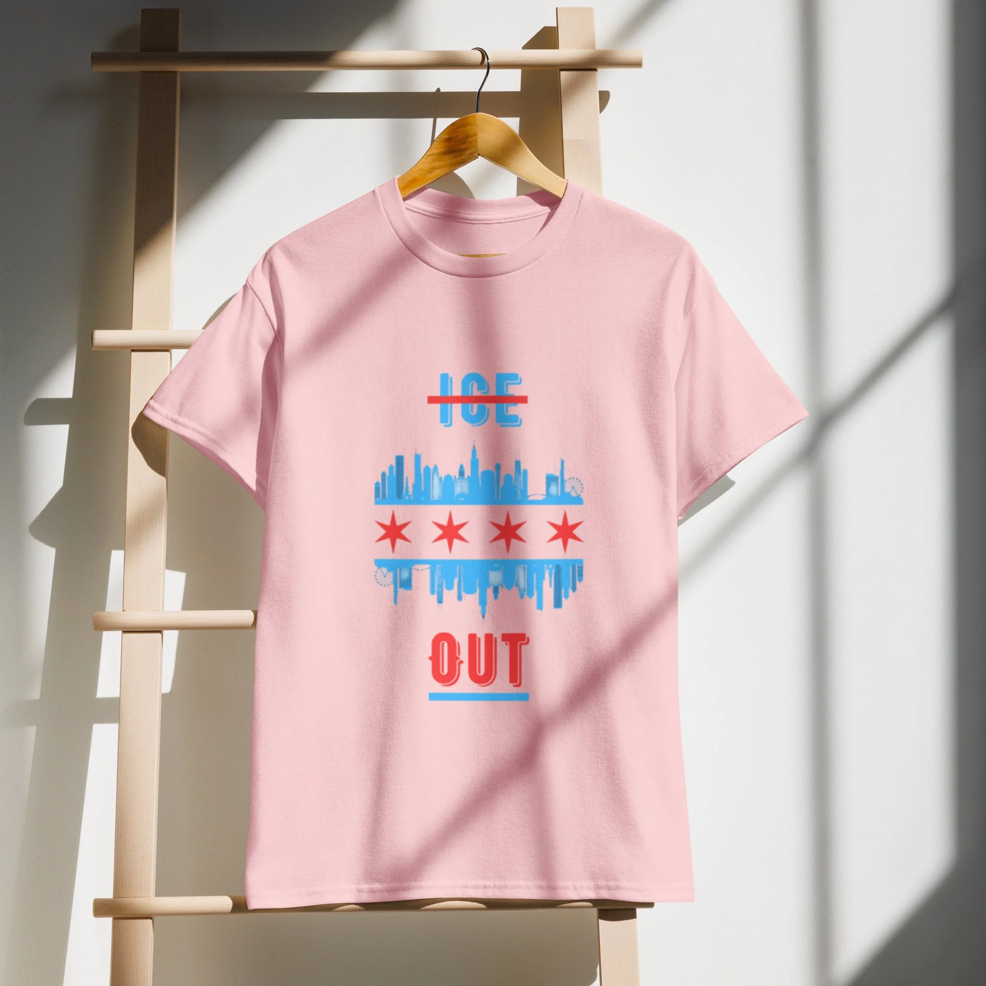 ICE Out Chicago T-Shirt - Pink