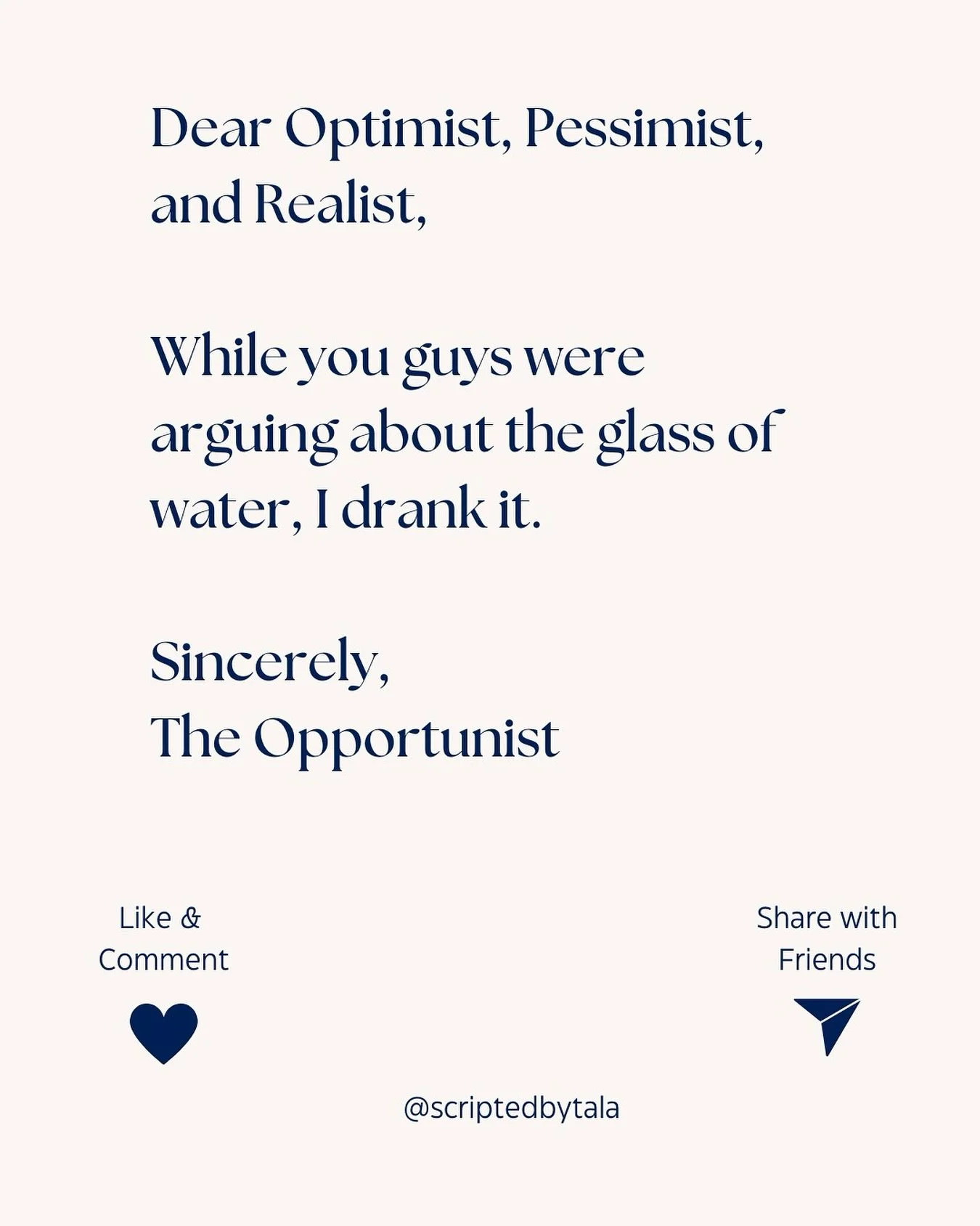 Be an Opportunist 🚀
