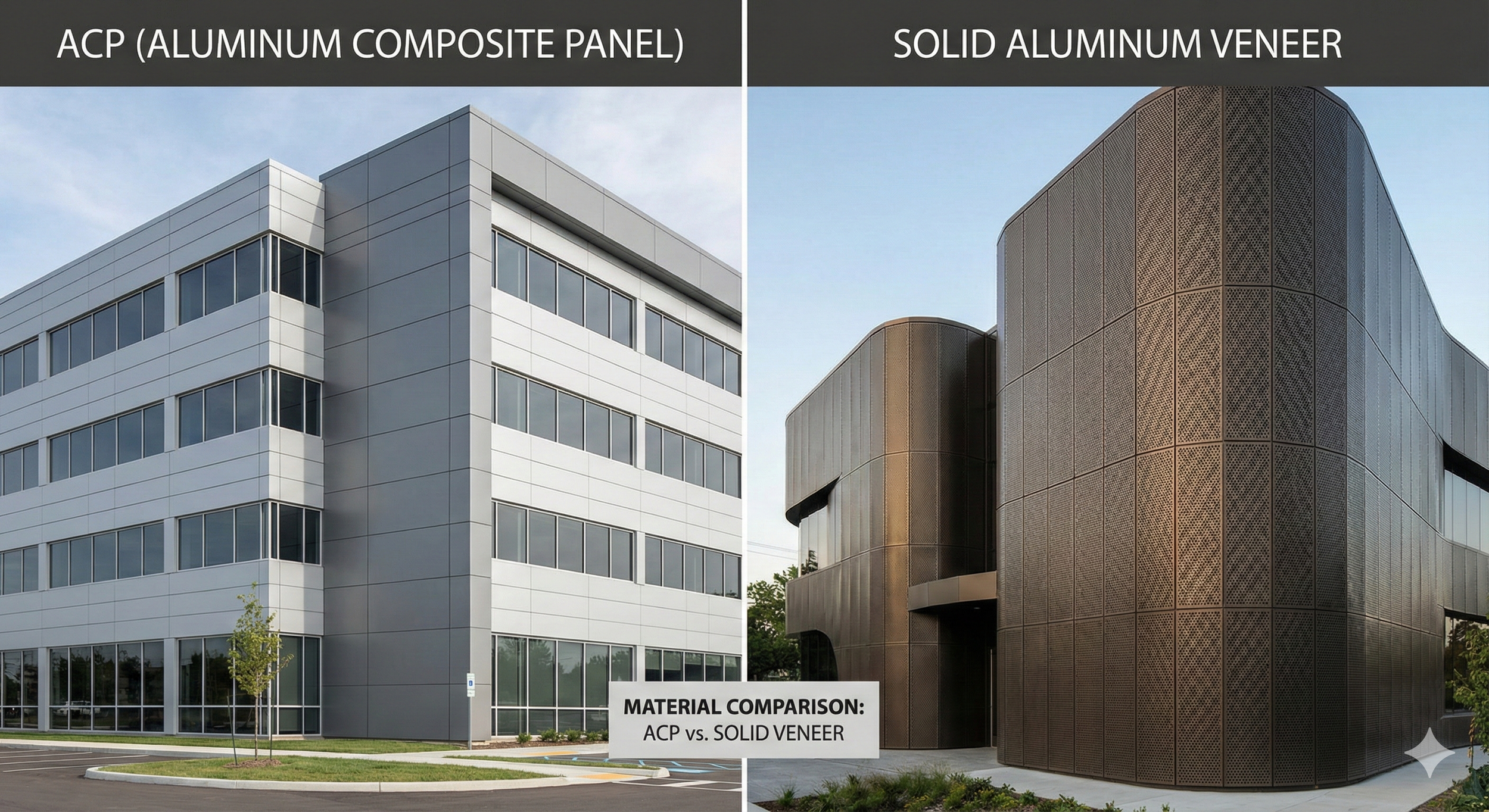 ACP vs. Solid Aluminum Veneer: Making the Right Choice