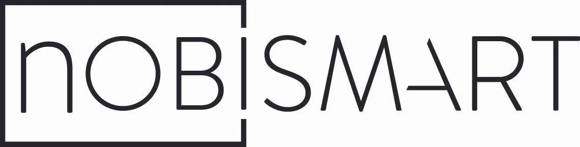 Logo mit dem Text "nobisMART" in schwarzer Schrift auf weißem Hintergrund, teilweise eingerahmt.