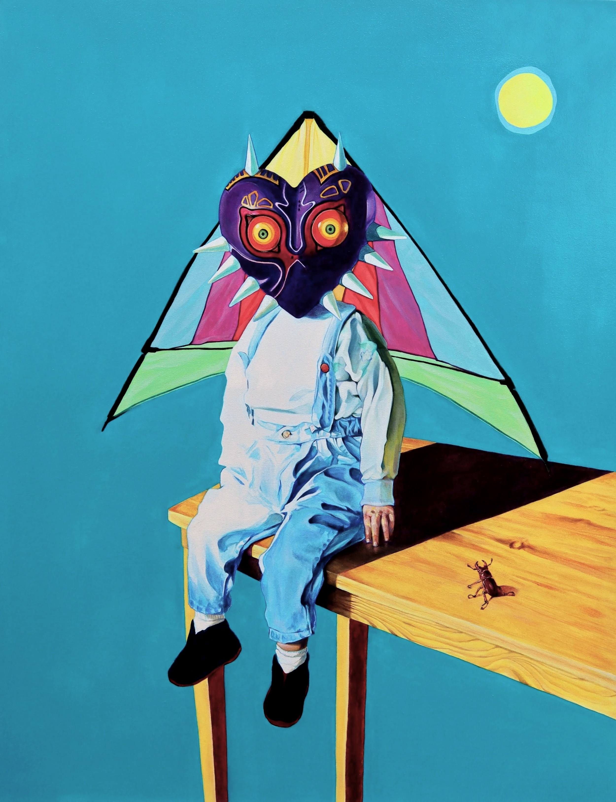 Z, 2021, acrylique sur toile, 73x92 cm.