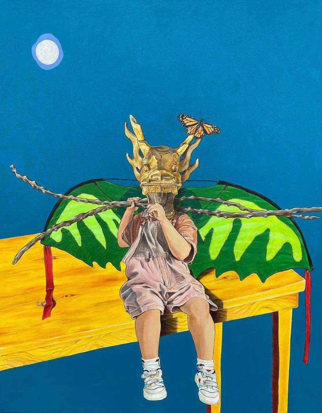At home, 2025, acrylique sur toile, 73x92 cm