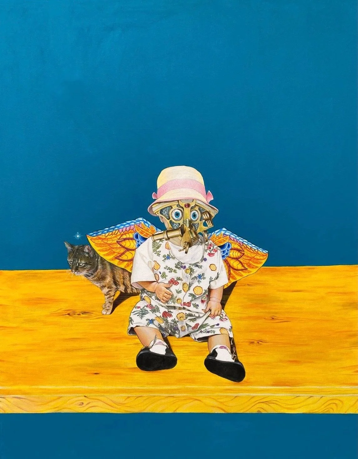 La vagabonde, 2025, acrylique sur toile, 73x92 cm