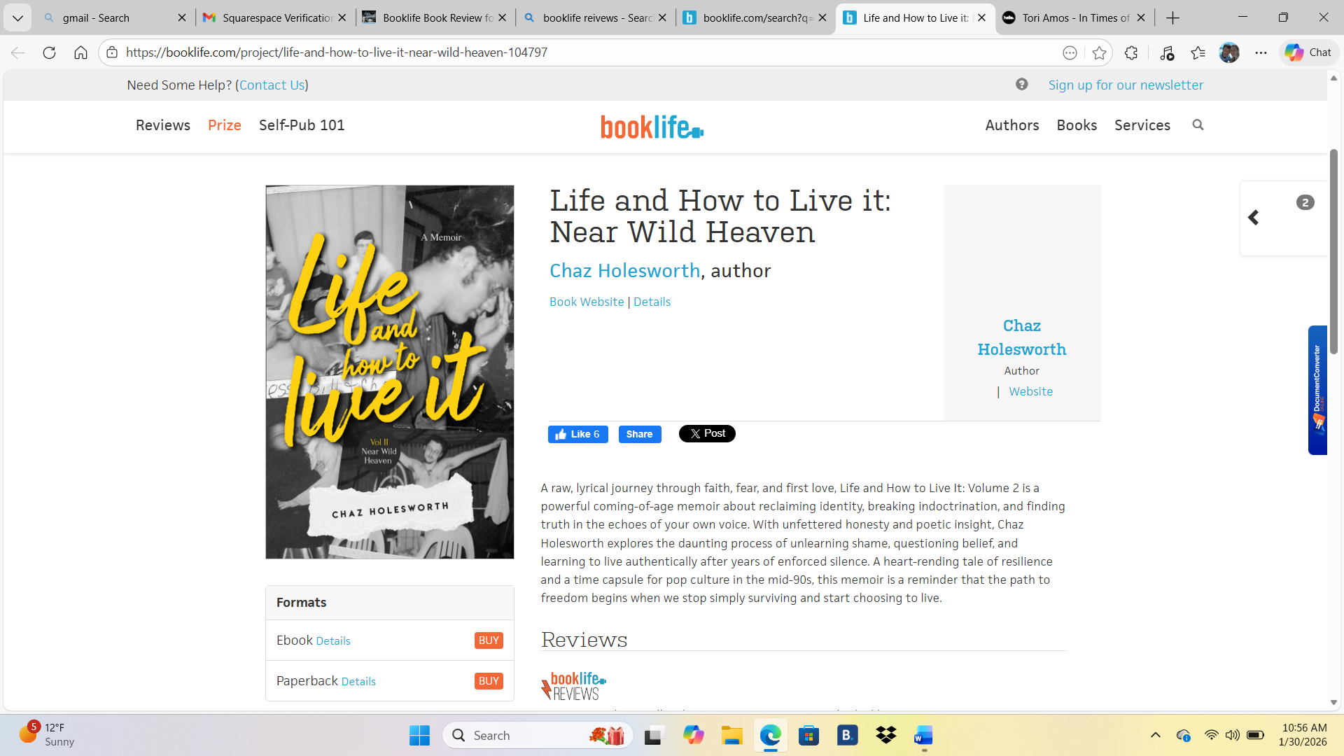 Booklife Book Review for Life and How to Live it: Near Wild Heaven