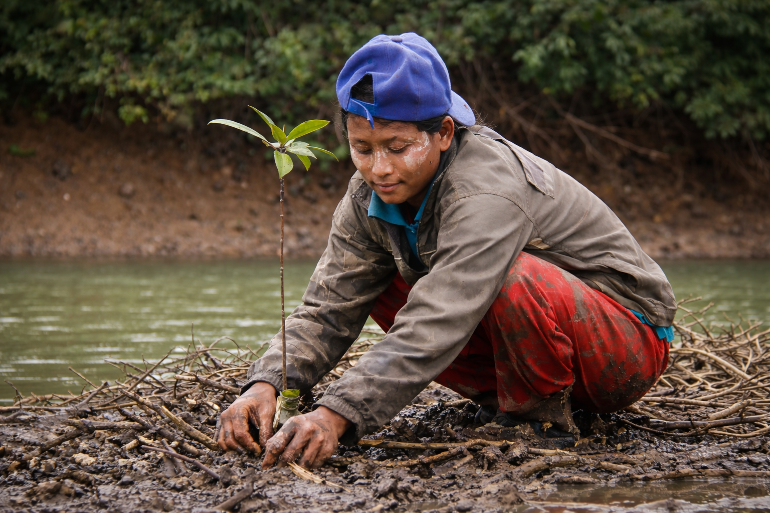 Mangrove forest restoration in Panama supported by Trees for Life through donations that help restore coastal ecosystems.