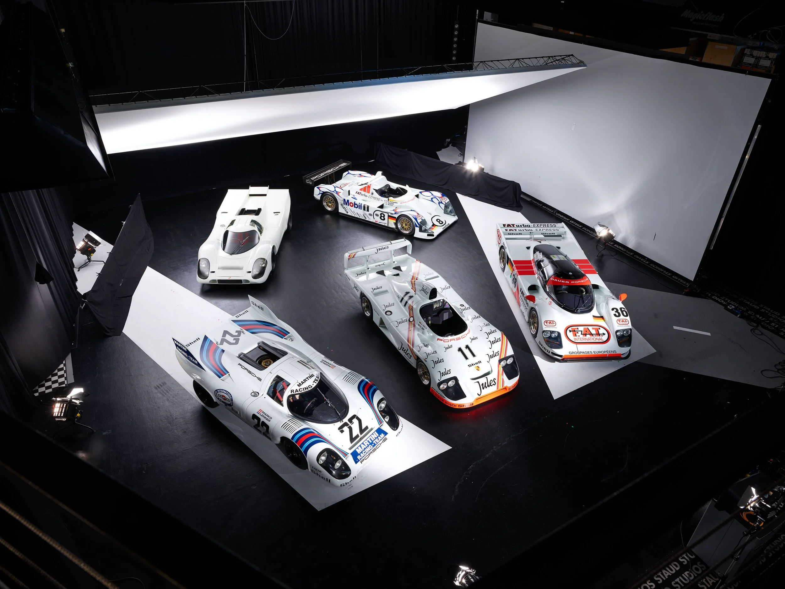 Porsches fotografiert in den STAUD STUDIOS